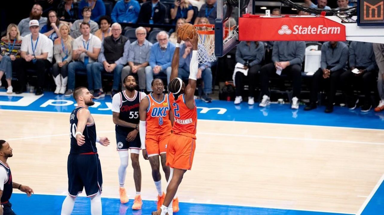 Shai Gilgeous-Alexander’s Career & Historic Lifts The Thunder Past Clippers In First Game Without Chet