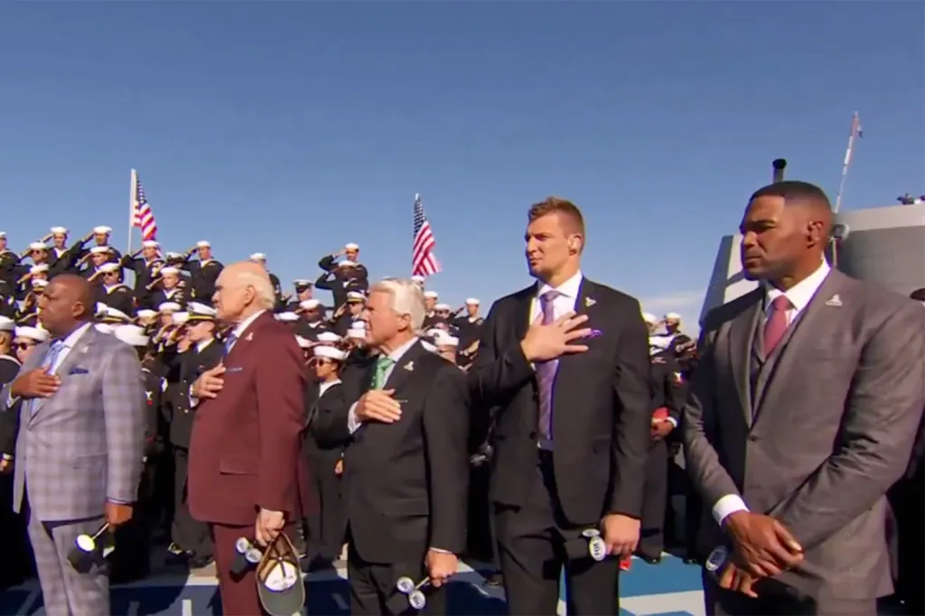 Michael Strahan Responds to Drama Around the National Anthem