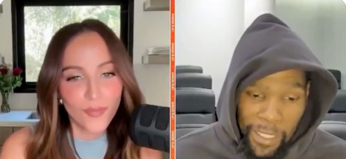 VIDEO: Kevin Durant Gets Kay Adams Blushing In A Viral Flirty Interview