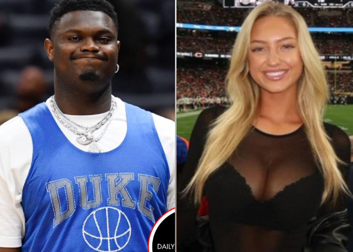 Embarrassment As Ring Girl Sydney Thomas Rejects Zion Williamson After Shooting His Shot Under Her Photo