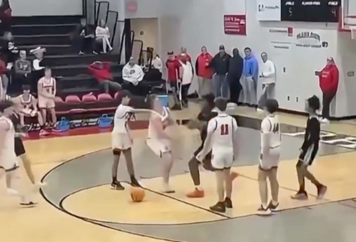 VIDEO: Cops Investigating HS Basketball Player Who Knocked Down Opponents With Two Punches During Game