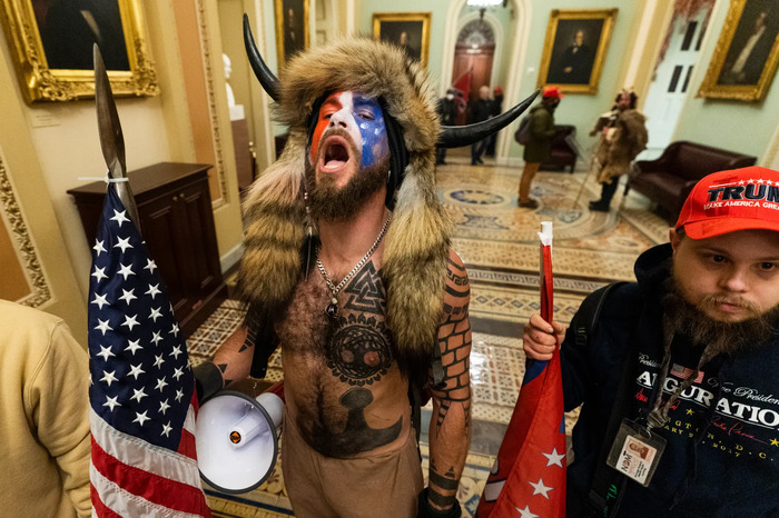 Capitol Rioter Jacob Chansley Speaks About Buying More Guns After Donald Trump Pardoned Him