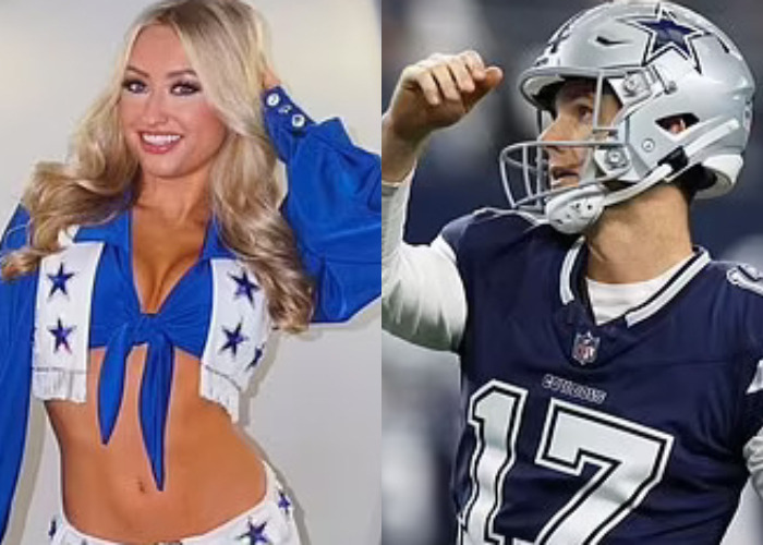 Cowboys Kicker Brandon Aubrey Apologizes After Ball Hit Cheerleader Michelle Siemienowski In The Head