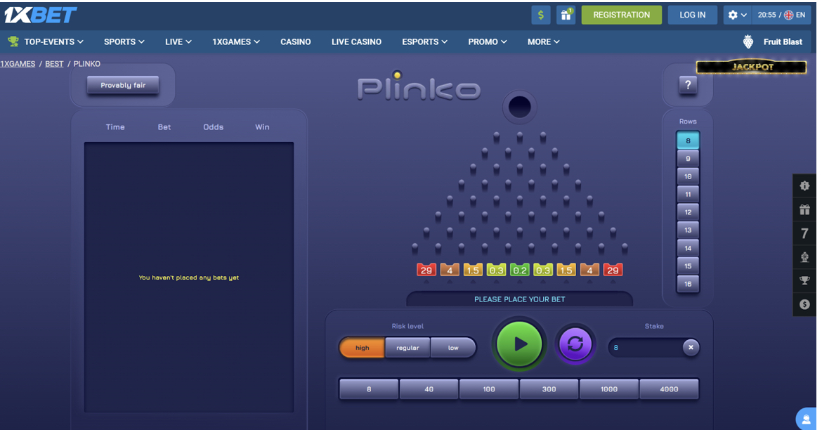  1xbet Plinko – start the game and win real money