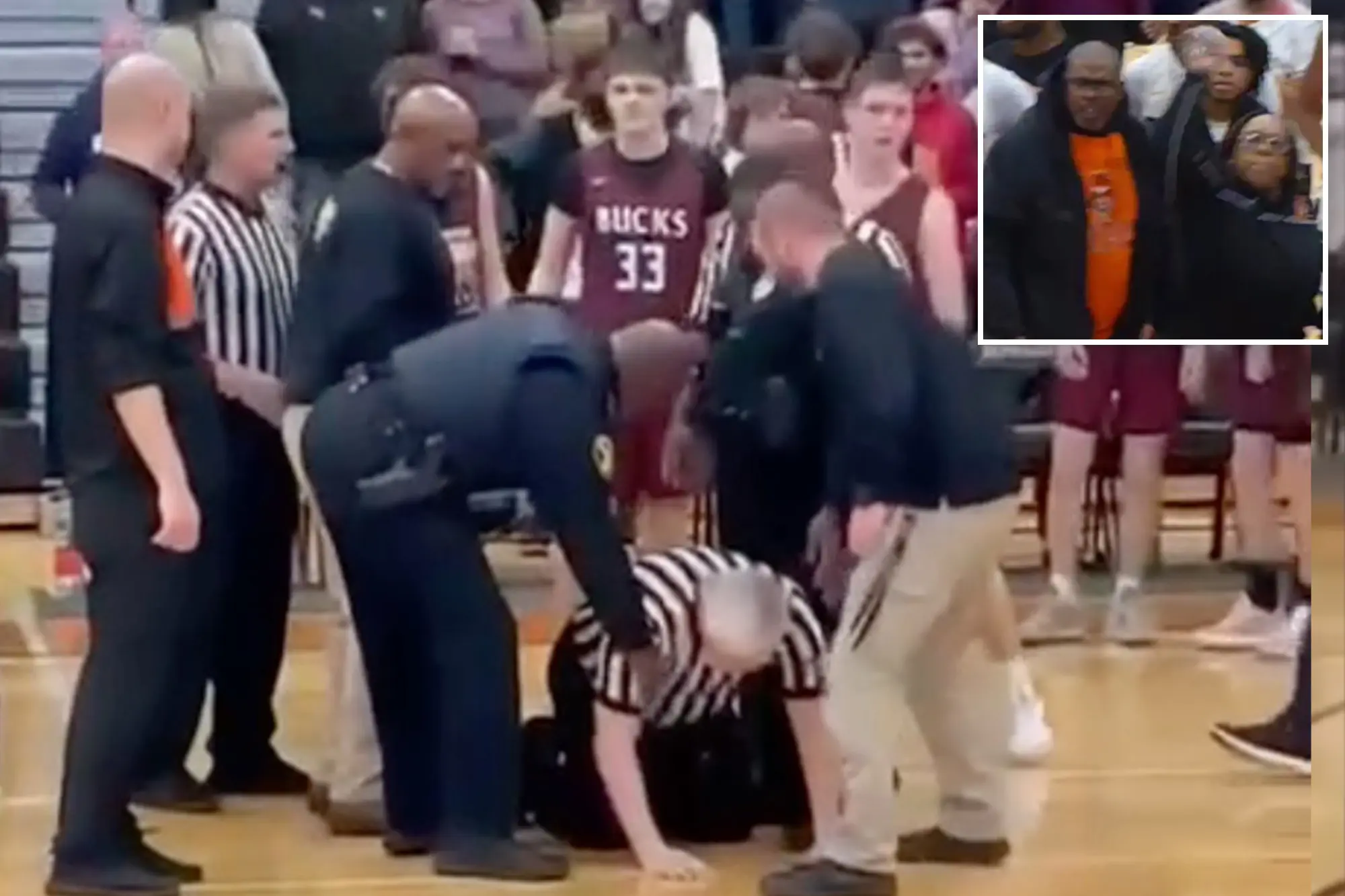 Chaos in Michigan State Basketball Following a Playoff Loss, a High School Coach Hurls Trash at the Referee