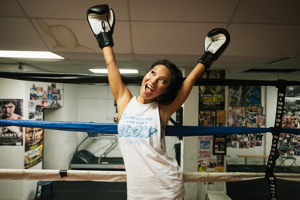 Asa Akira Boxing
