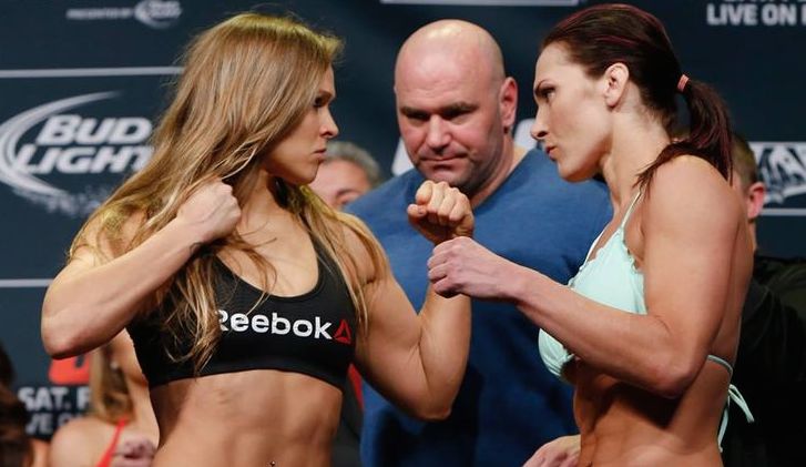Cat Zingano Ronda Rousey UFC 184