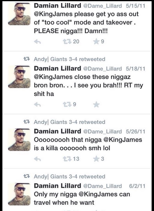 Damian Lillard LeBron James 4