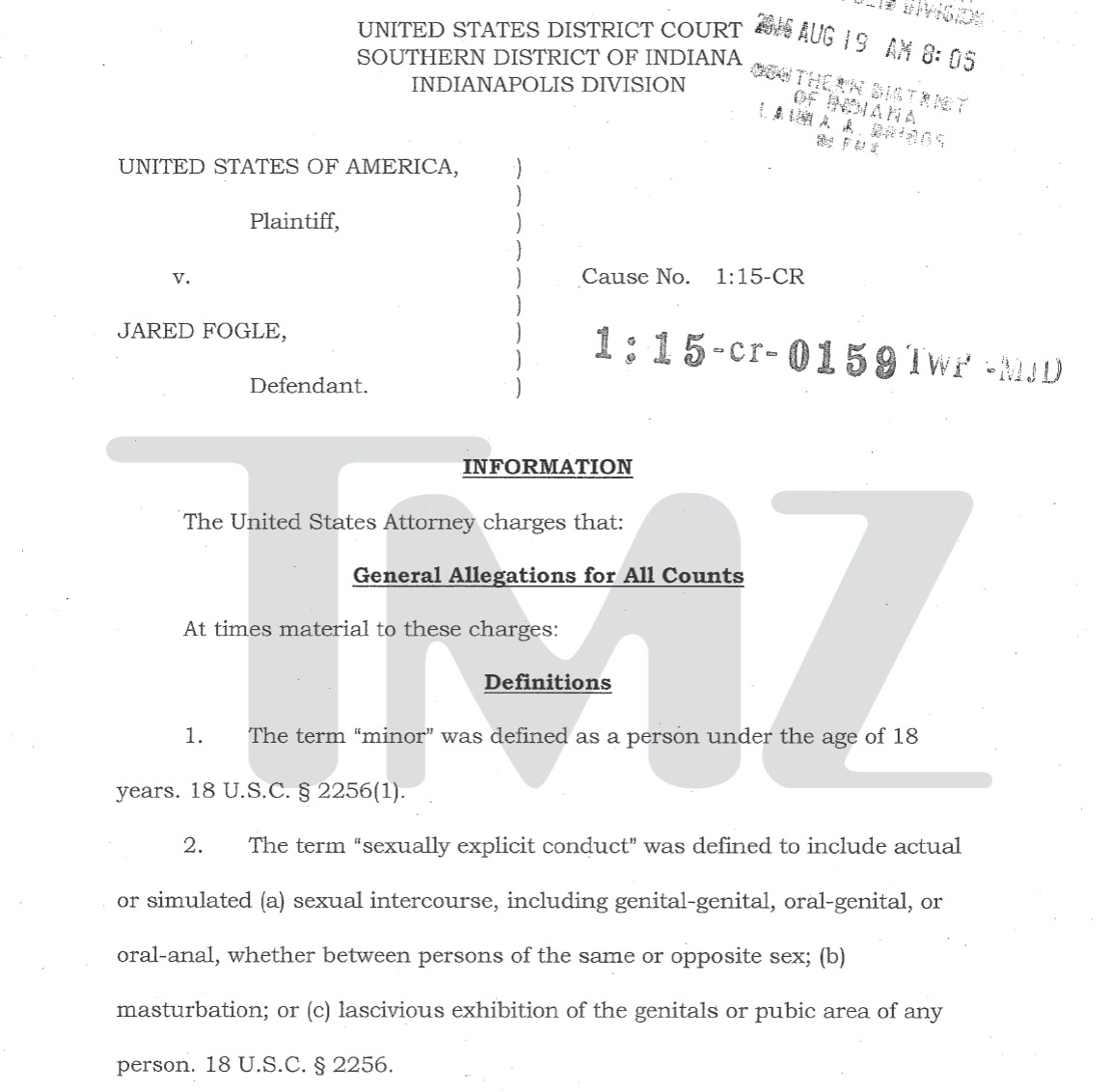 Jared Subway Court Doc
