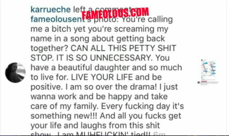 Karrueche Chris Brown IG Beef 3