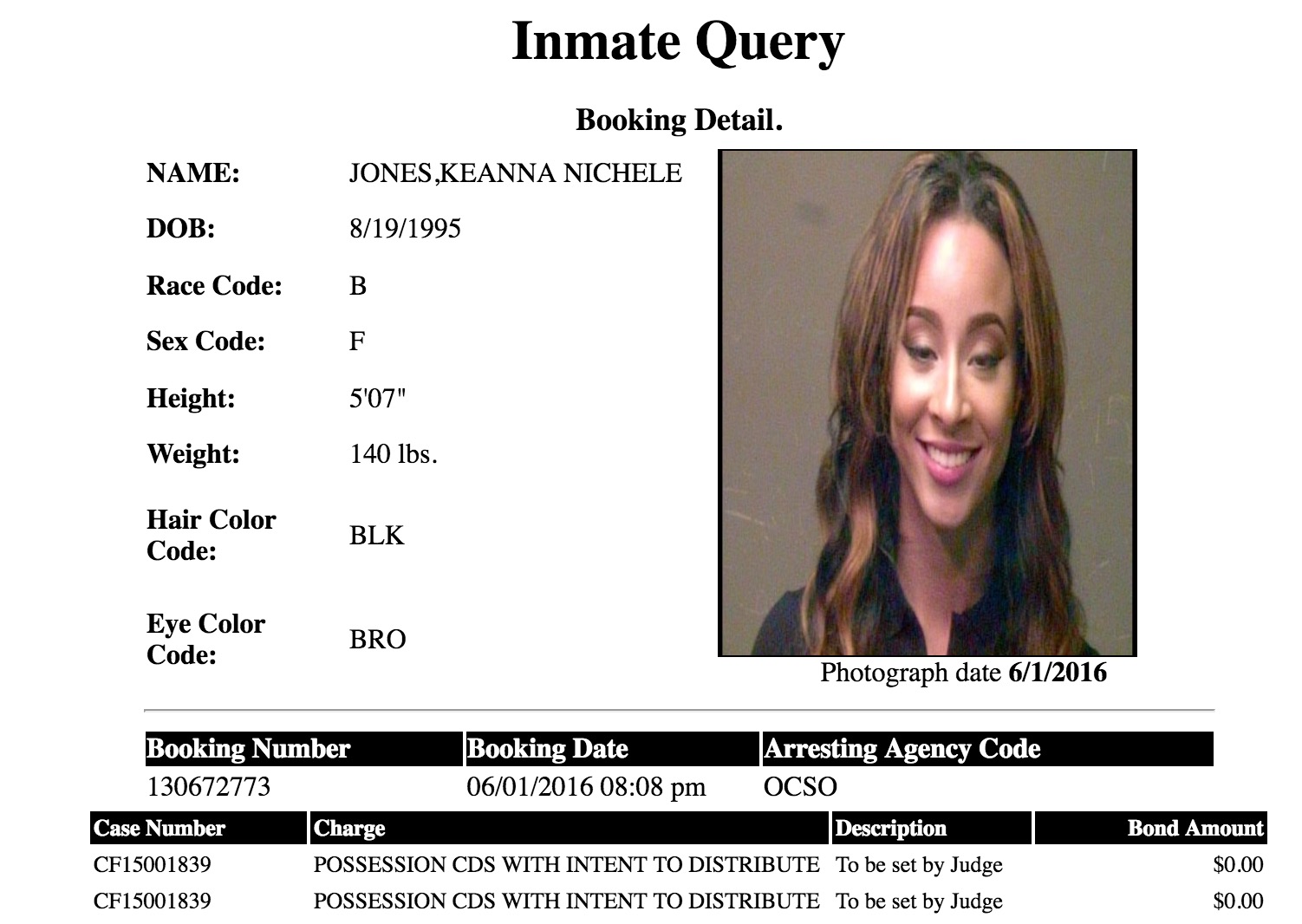 Keanna Jones Teanna Taylor mugshot 3