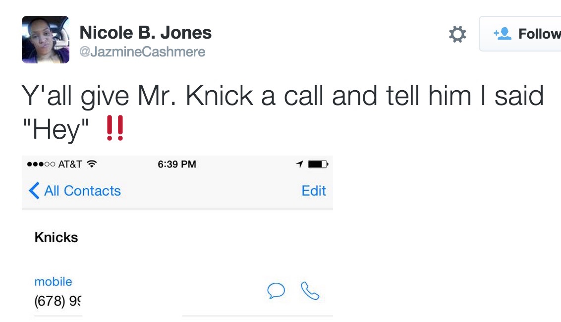 Knicks Phone Number