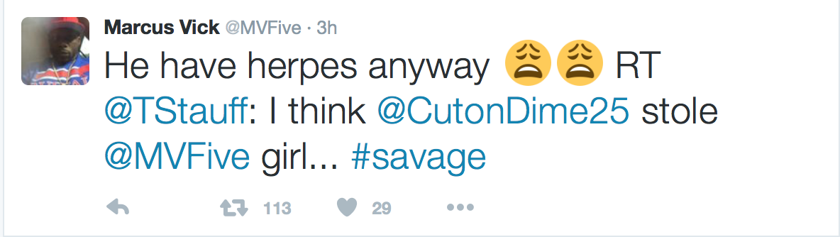 Marcus Vick Herpes 4