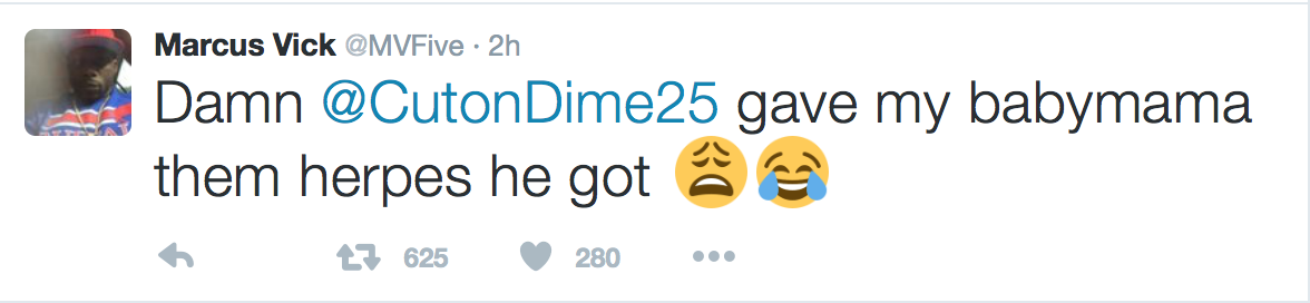 Marcus Vick Herpes 5