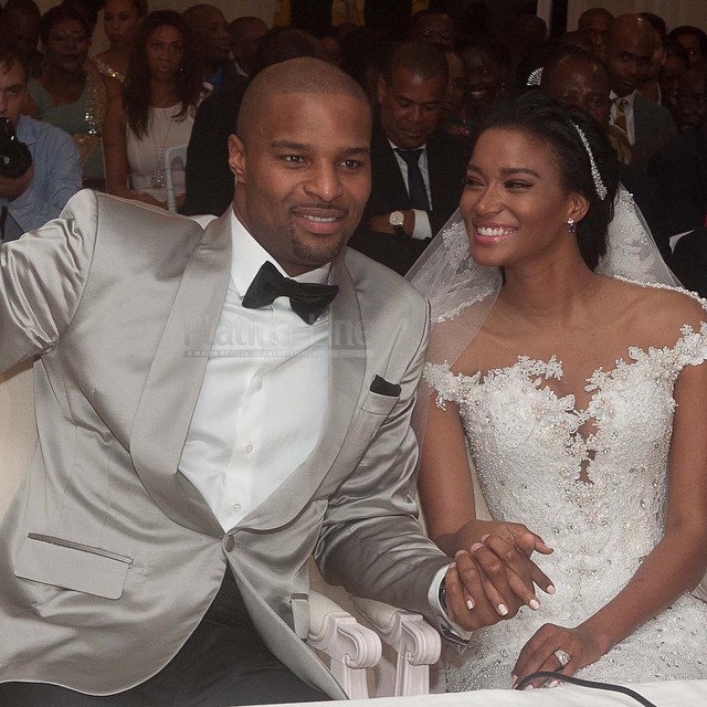 Osi Umenyiora Leila Lopes Wedding 11