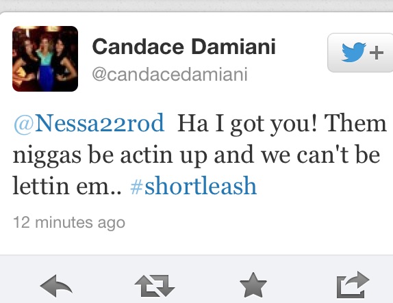 Pierre Thomas Girlfriend Candace Damiani N--ga Tweet