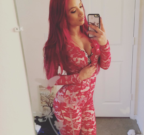 Sasha Banks Selfie 12