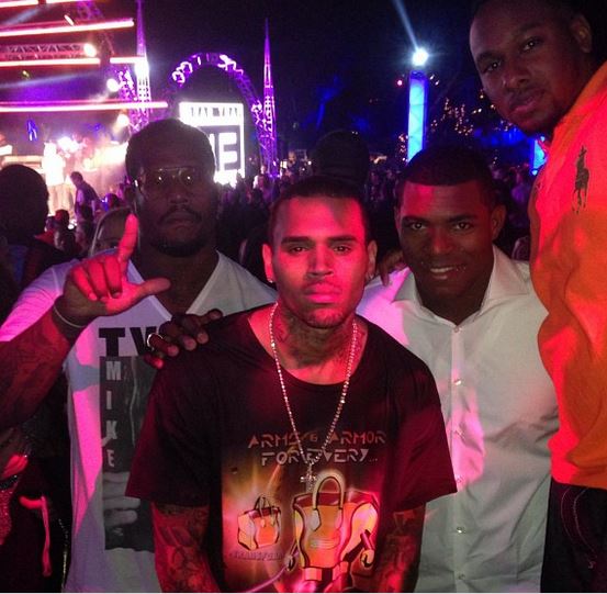 Yasiel Puig Snoop Dogg Chris Brown 2