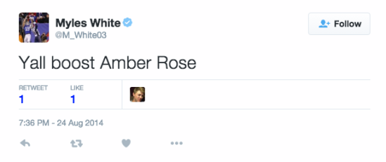 amber rose myles White tweets 2