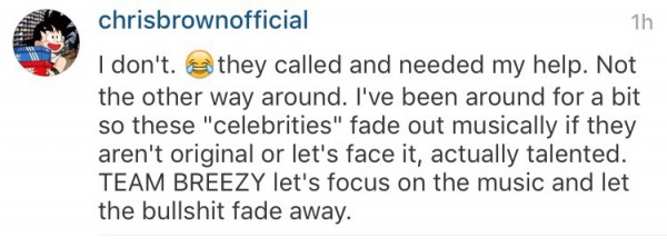 Chris brown Tinashe