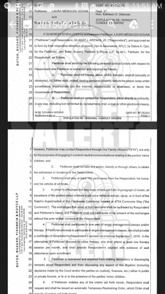 Gilbert Arenas restraining order