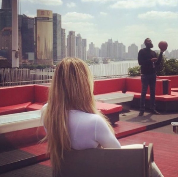 James Harden and Khloe Kardashian
