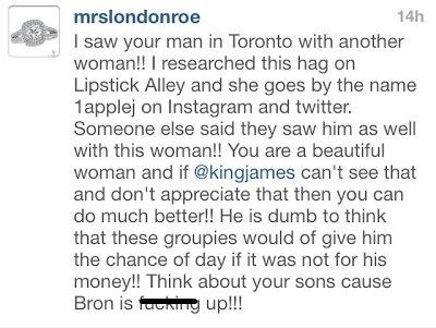 lebron Mistress Instagram 1