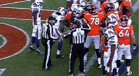 Refs Fist Bump After Broncos CJ Anderson Scores vs Bills (Video ...