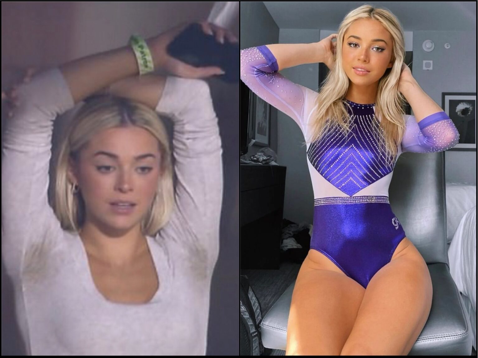 Livvy Dunne in a pose highlighting her athletic and charismatic persona