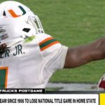 Watch Miami RB Mark Fletcher Jr Punch Indiana’s Tyrique Tucker After National Championship