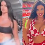 ‘World Cup’s Hottest’ Ivana Knoll Distracts F1 Cameraman With Tiny Crop Top And Jeans Shorts