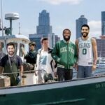 Inside the NBA Clowns Dianna Russini and Mike Vrabel During Gone Fishing Segment