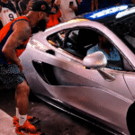 Watch Knicks Fan Pour Water On Man While Getting Into His McLaren