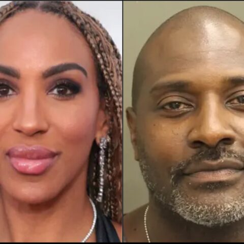 Left: woman with braided hair, makeup, and statement earrings; right: man with shaved head and gray beard, neutral expression.