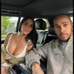 Lewis Hamilton And Kim Kardashian Cuddle In New Pictures